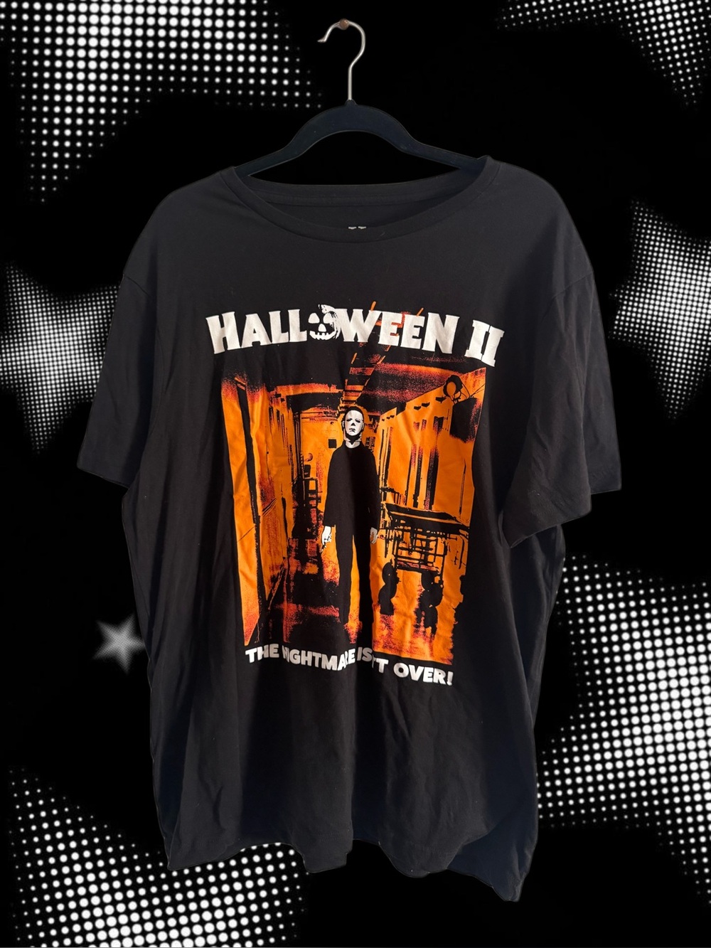 Halloween II Graphic Tee - Black and Orange Horror Shirt